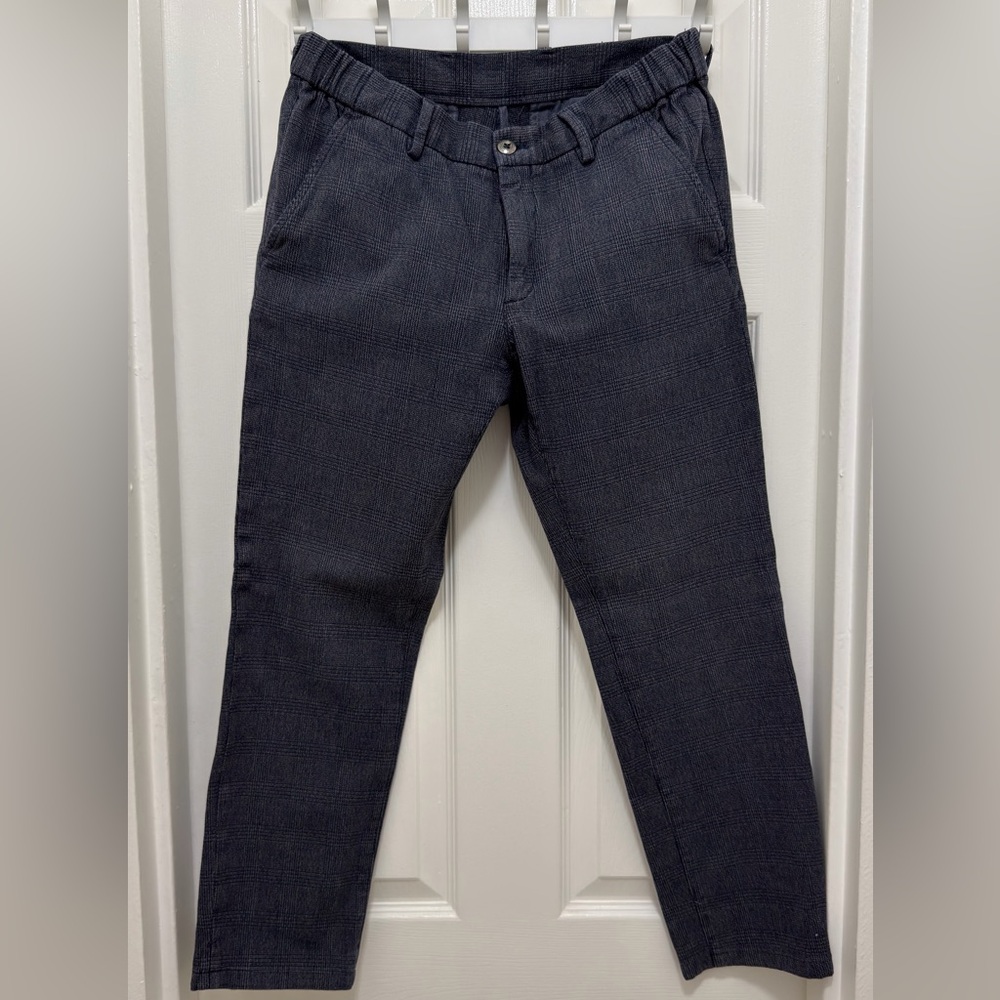 Massimo Dutti Charcoal Slim Fit Trousers